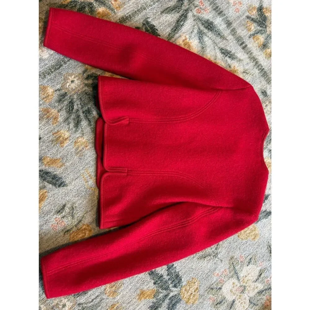 Giesswein Boiled Wool Jacket Cardigan Sweater Blazer US 10